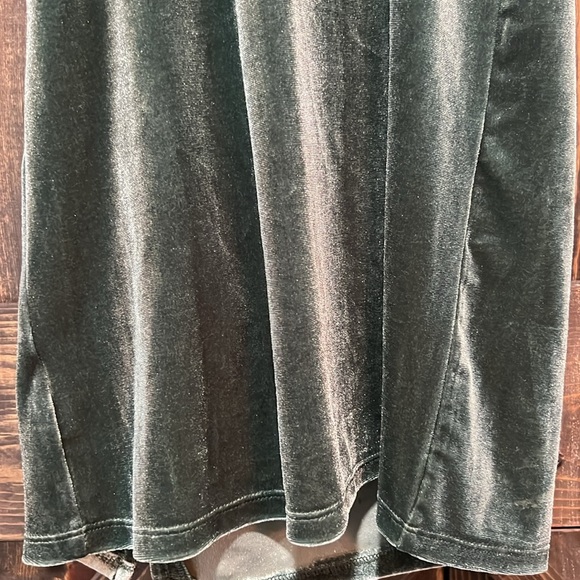 Pink Rose Velvet Slip Dress XS Green Y2K Whimsigoth Coquette HOCO Formal  Girly - Picture 8 of 10